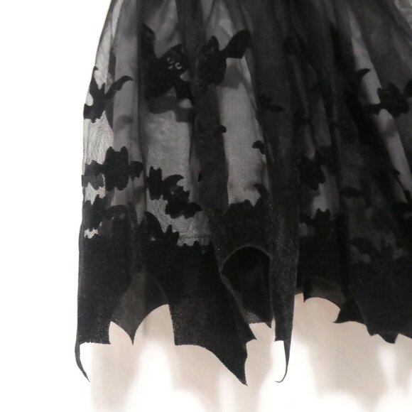 H&M | size 2 | Lined Black Lace Tulle Skirt With Flying Bat Detail | NWOT - Picture 6 of 15